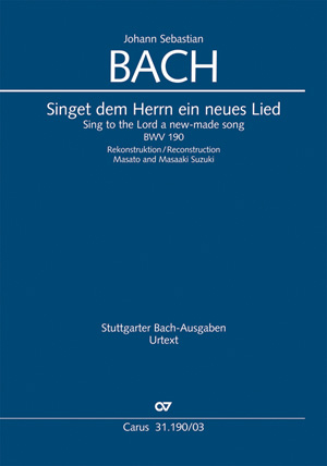 Singet dem Herrn ein neues Lied (Klavierauszug) - Johann Sebastian Bach