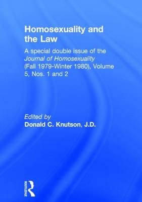 Homosexuality and the Law - 
