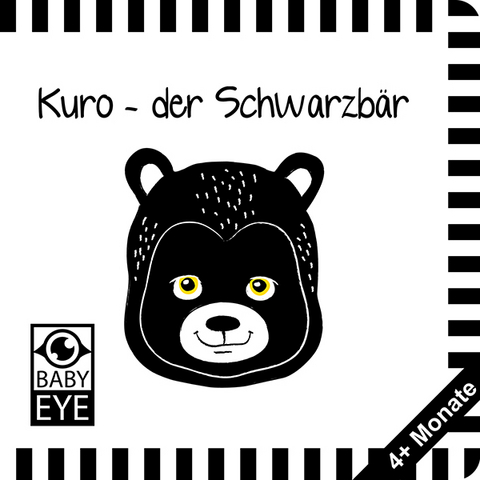 Kuro – der Schwarzbär: Kontrastbuch für Babys · kontrastreiche Bilder angepasst an Babyaugen · Schwarz Weiß Buch für Neugeborene · Mein erstes Bilderbuch · Montessori Buch - Agnieszka Sawczyn