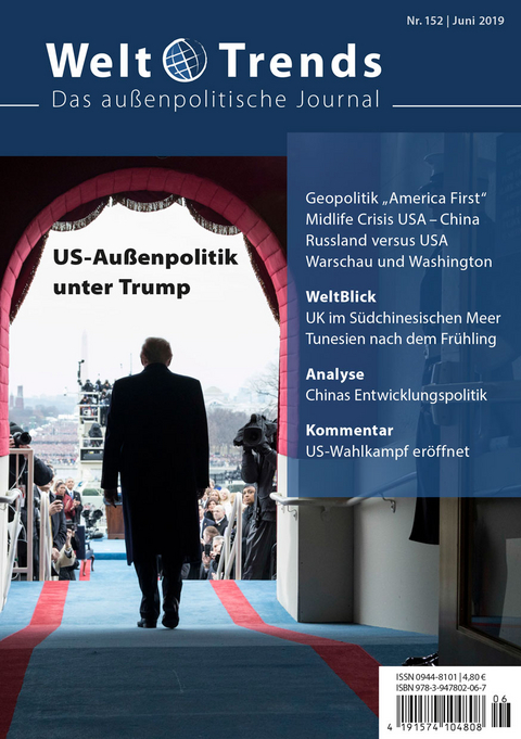 US-Außenpolitik unter Trump - Wladislaw Below, Erhard Crome, Petra Erler, Ralf Havertz, Jadwiga Kiwerska, Stefan Liebich, Yi Liu, Heino Matzken, Evgeny Murzin, Patrick Rosenow, Wenli Zhu