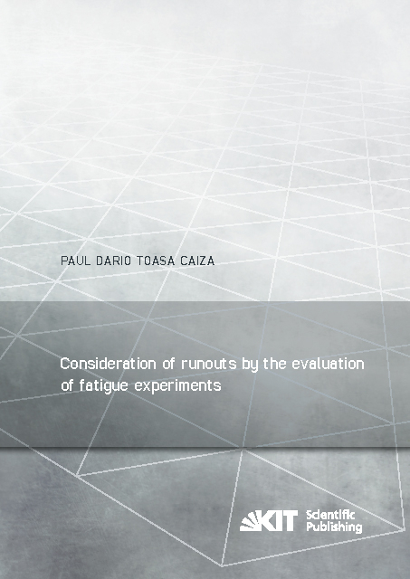 Consideration of runouts by the evaluation of fatigue experiments - Paul Dario Toasa Caiza