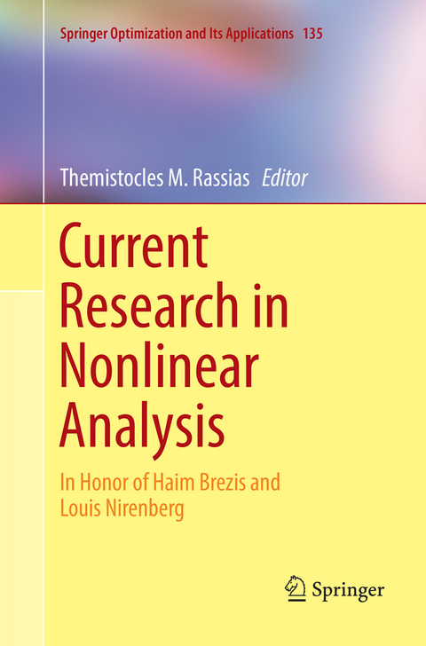 Current Research in Nonlinear Analysis - 