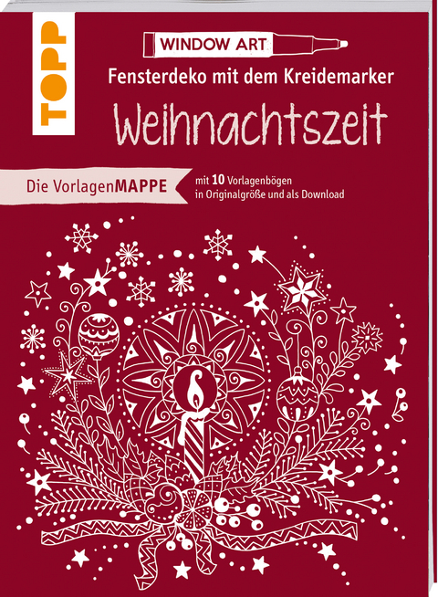 Vorlagenmappe Fensterdeko mit dem Kreidemarker - Weihnachtszeit - Ursula Schwab