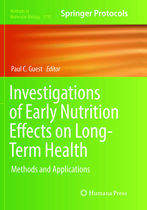 Investigations of Early Nutrition Effects on Long-Term Health - 