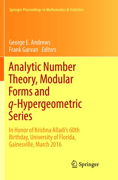 Analytic Number Theory, Modular Forms and q-Hypergeometric Series - 