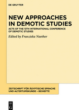 New Approaches in Demotic Studies - 