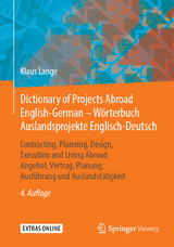 Dictionary of Projects Abroad English-German – Wörterbuch Auslandsprojekte Englisch-Deutsch - Lange, Klaus