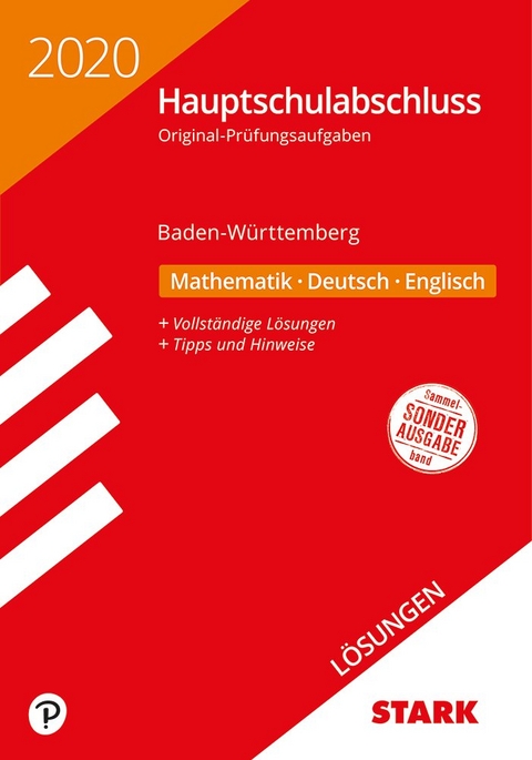 STARK Lösungen zu Original-Prüfungen Hauptschulabschluss 2020 - Mathematik, Deutsch, Englisch 9. Klasse - BaWü