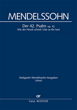 Wie der Hirsch schreit (Klavierauszug) - Felix Mendelssohn Bartholdy