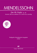 Der 95. Psalm (Klavierauszug) - Felix Mendelssohn Bartholdy