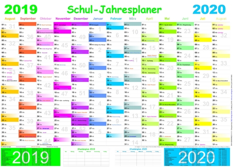 Schuljahresplaner 2019/2020