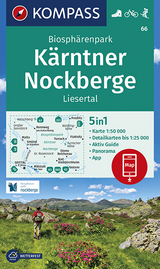 KOMPASS Wanderkarte Biosphärenpark Kärntner Nockberge, Liesertal - 