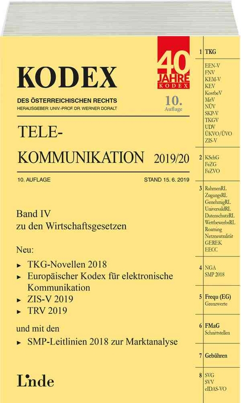 KODEX Telekommunikation 2019/20 - Wolfgang Feiel