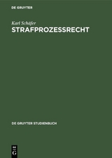 Strafprozeßrecht - Karl Schäfer