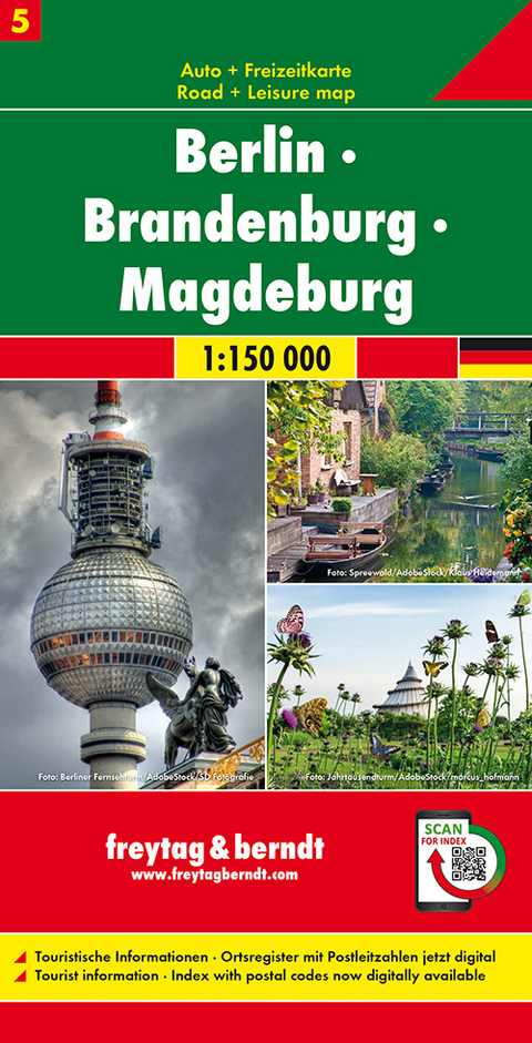 Berlin - Brandenburg - Magdeburg, Autokarte 1:150.000, Blatt 5 - 