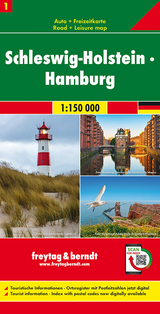 Schleswig-Holstein - Hamburg, Autokarte 1:150.000, Blatt 1 - Freytag-Berndt und Artaria KG