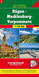 Rügen - Mecklenburg-Vorpmmern, Autokarte 1:150.000, Blatt 2 - Freytag-Berndt und Artaria KG