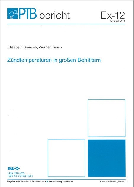 Zündtemperaturen in großen Behältern - Elisabeth Brandes, Werner Hirsch