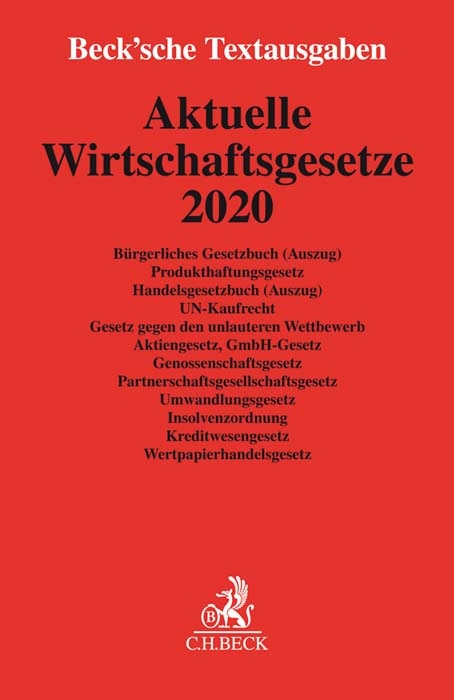 Aktuelle Wirtschaftsgesetze 2020