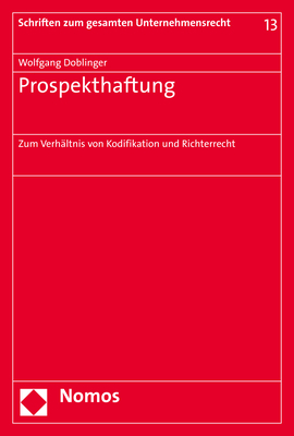 Prospekthaftung - Wolfgang Doblinger