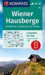 KOMPASS Wanderkarte 210 Wiener Hausberge, Pielachtal, Traisental, St. Pölten