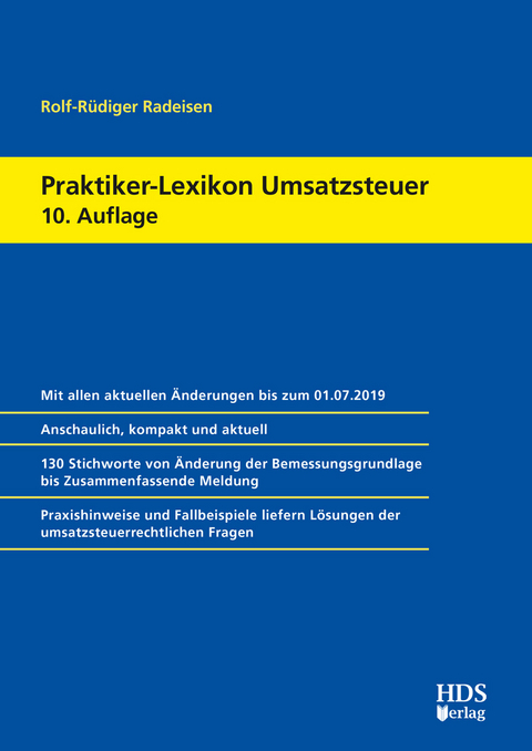 Praktiker-Lexikon Umsatzsteuer - Rolf-Rüdiger Radeisen