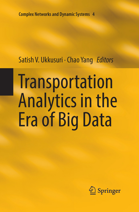 Transportation Analytics in the Era of Big Data - 