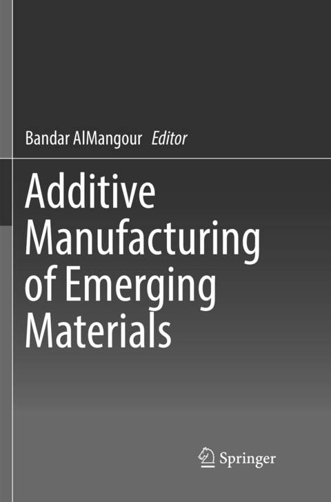 Additive Manufacturing of Emerging Materials - 