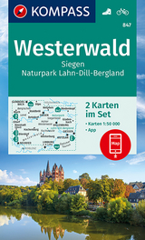 KOMPASS Wanderkarte Westerwald, Siegen, Naturpark Lahn-Dill-Bergland - KOMPASS-Karten GmbH