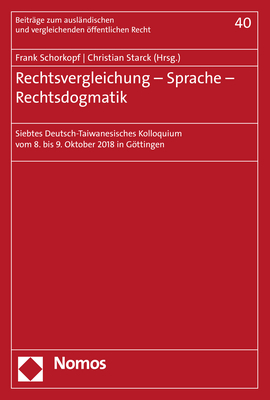 Rechtsvergleichung - Sprache - Rechtsdogmatik - 