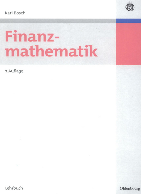 Finanzmathematik -  Karl Bosch