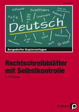 Rechtschreibblätter mit Selbstkontrolle - 7.-9. Kl - Müller, Heiner