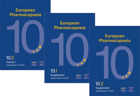 European Pharmacopoeia, 10th Ed., English: 10.0 - 10.2