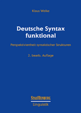 Deutsche Syntax funktional - Klaus Welke