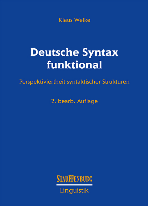 Deutsche Syntax funktional - Klaus Welke