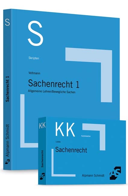 Bundle Veltmann, Skript Sachenrecht 1 + Lüdde, Karteikarten Sachenrecht