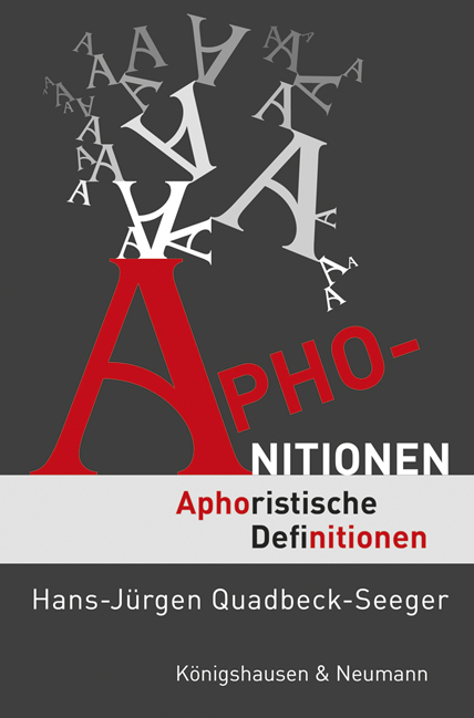 Aphonitionen - Hans-Jürgen Quadbeck-Seeger