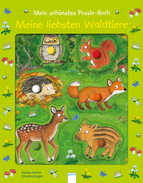 Mein schönstes Puzzle-Buch. Meine liebsten Waldtiere - Sandra Grimm