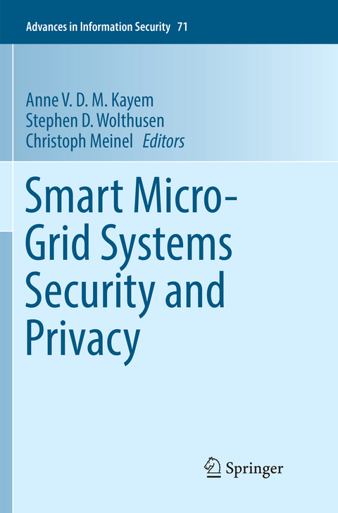 Smart Micro-Grid Systems Security and Privacy - 