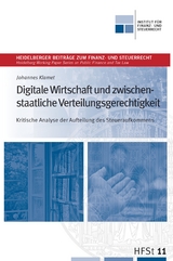 Digitale Wirtschaft und zwischen- staatliche Verteilungsgerechtigkeit - Johannes Klamet