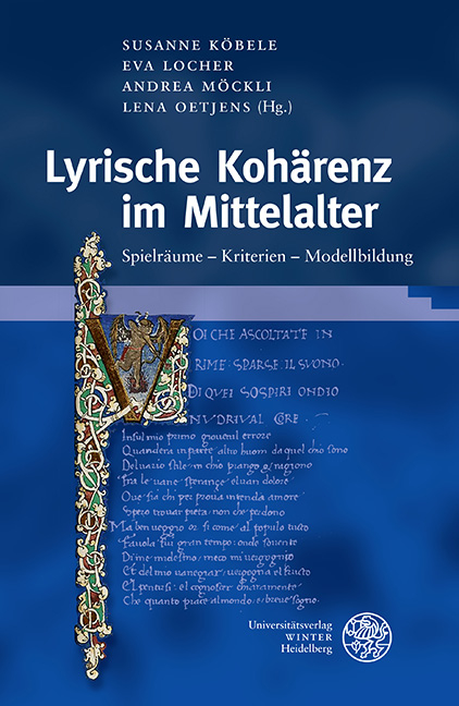 Lyrische Kohärenz im Mittelalter - 