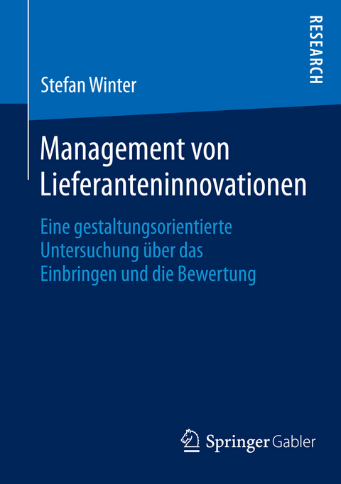 Management von Lieferanteninnovationen - Stefan Winter