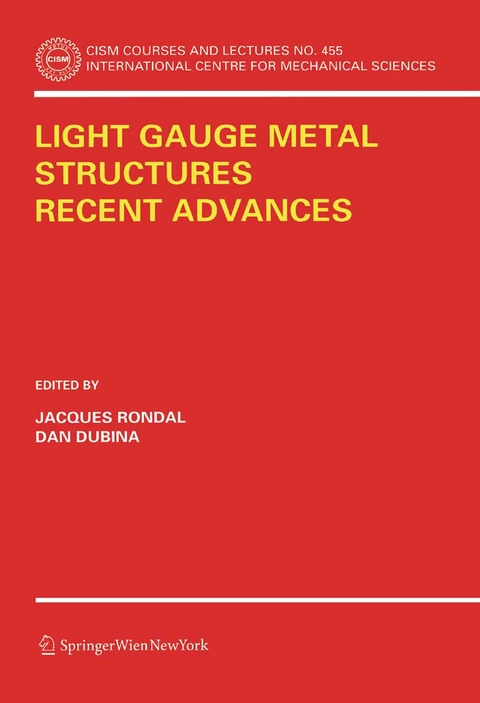 Light Gauge Metal Structures Recent Advances - 