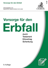 Vorsorge für den Erbfall - Bayerischen Staatsministerium der Justiz