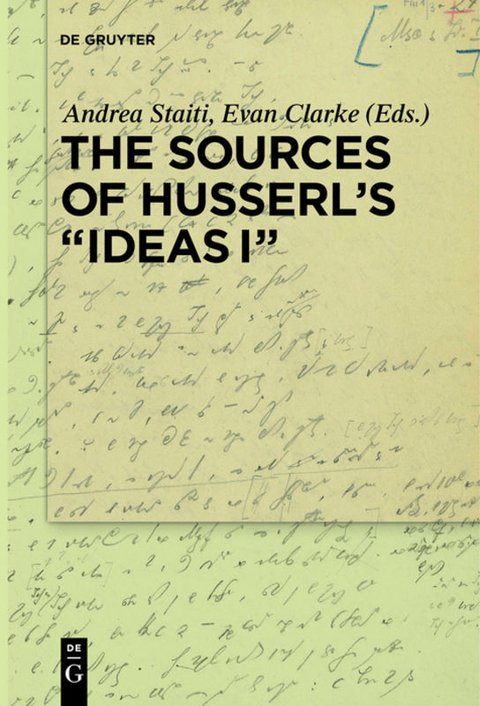 The Sources of Husserl’s “Ideas I” - 