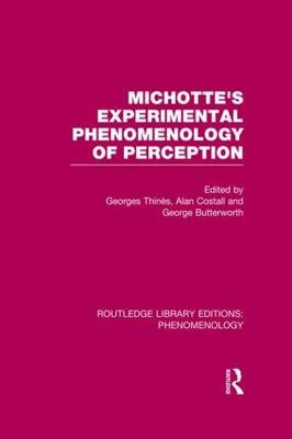 Michotte's Experimental Phenomenology of Perception - 