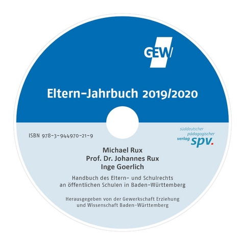 Eltern-Jahrbuch 2019/2020 CD-ROM - Johannes Prof. Rux, Michael Rux, Inge Goerlich