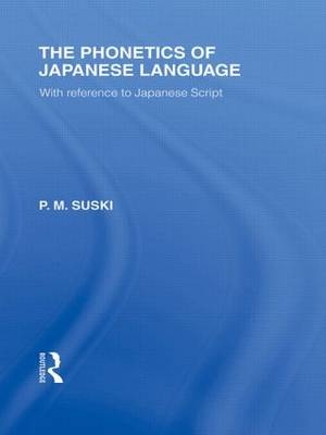 Phonetics of Japanese Language -  P  M Suski