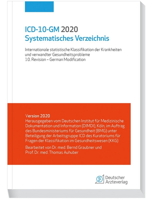 ICD-10-GM 2020 Systematisches Verzeichnis - 