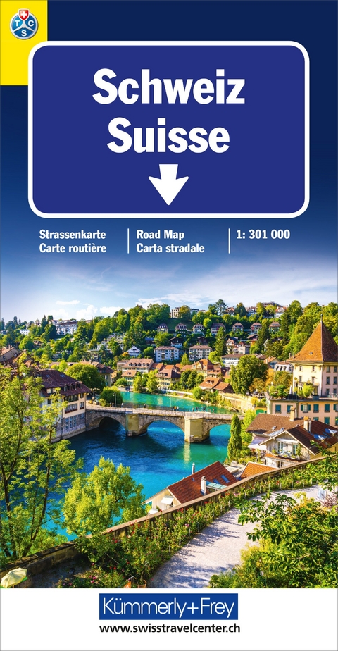 Schweiz TCS 2020 Strassenkarte